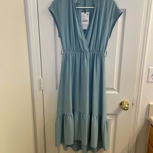 Zara XS blue dress, NWT